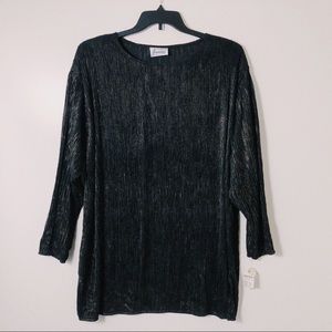 DEADSTOCK 70s/80s/90s VINTAGE black / gold tunic